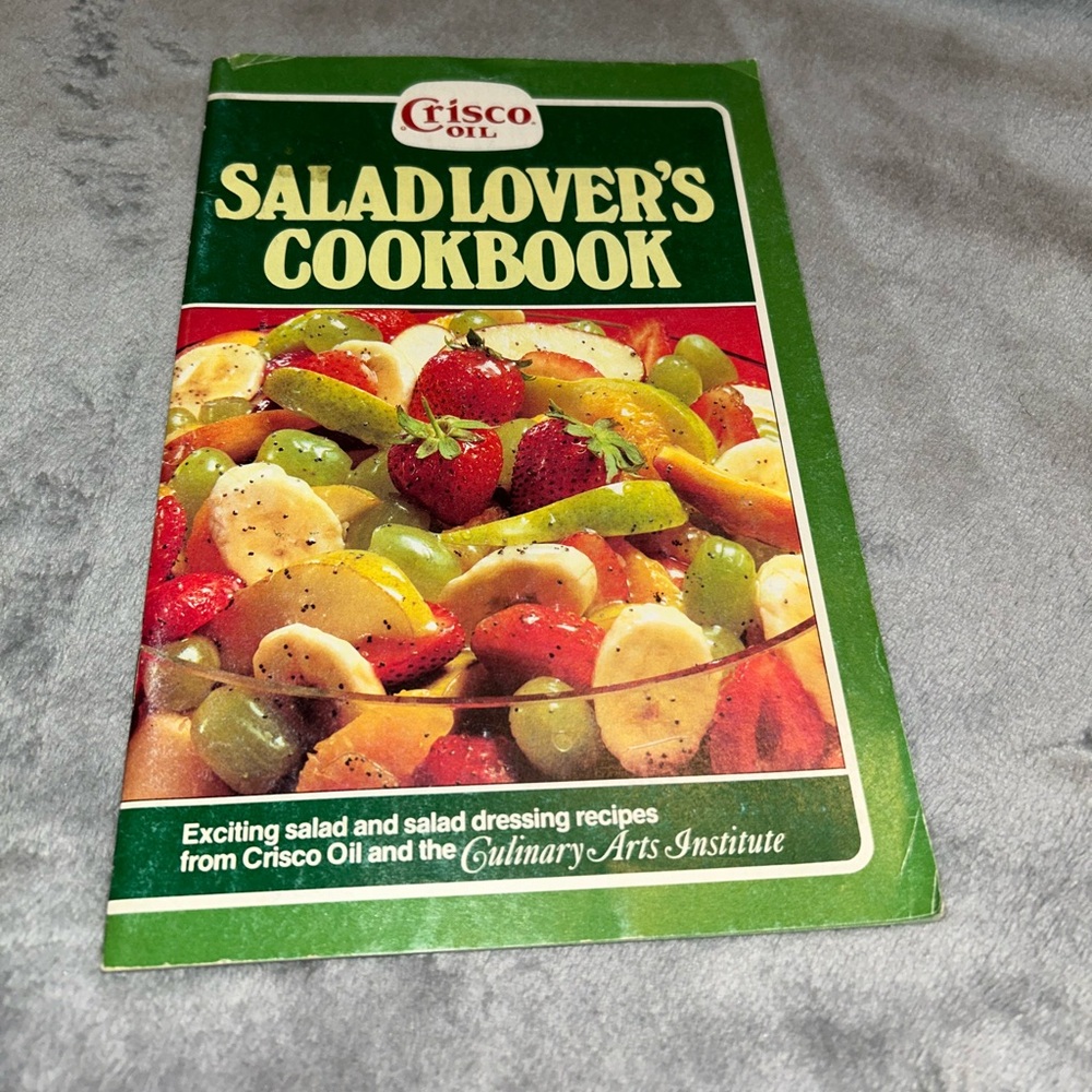 📚BOOK SALE 5 for $20📚 Crisco Oil Salad Lover’s Cookbook, Recipe Book, 1979